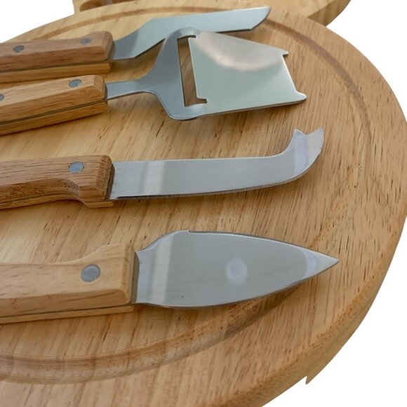 (ebay + posh)TOSCANA Picnic Time Circo Cheese Charcuterie Board & Tool Set Wood - Picture 13 of 14